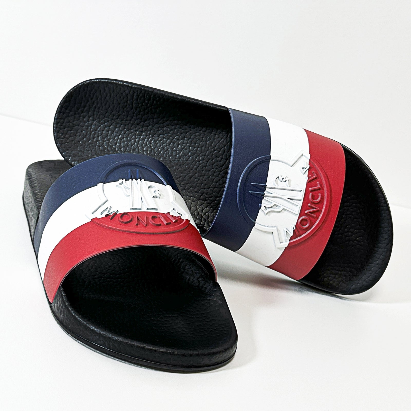 モンクレール MONCLER MONCLER BASILE トリコロール サンダル 4C0002001A49 ブラック メンズ （ブラック） ブラック