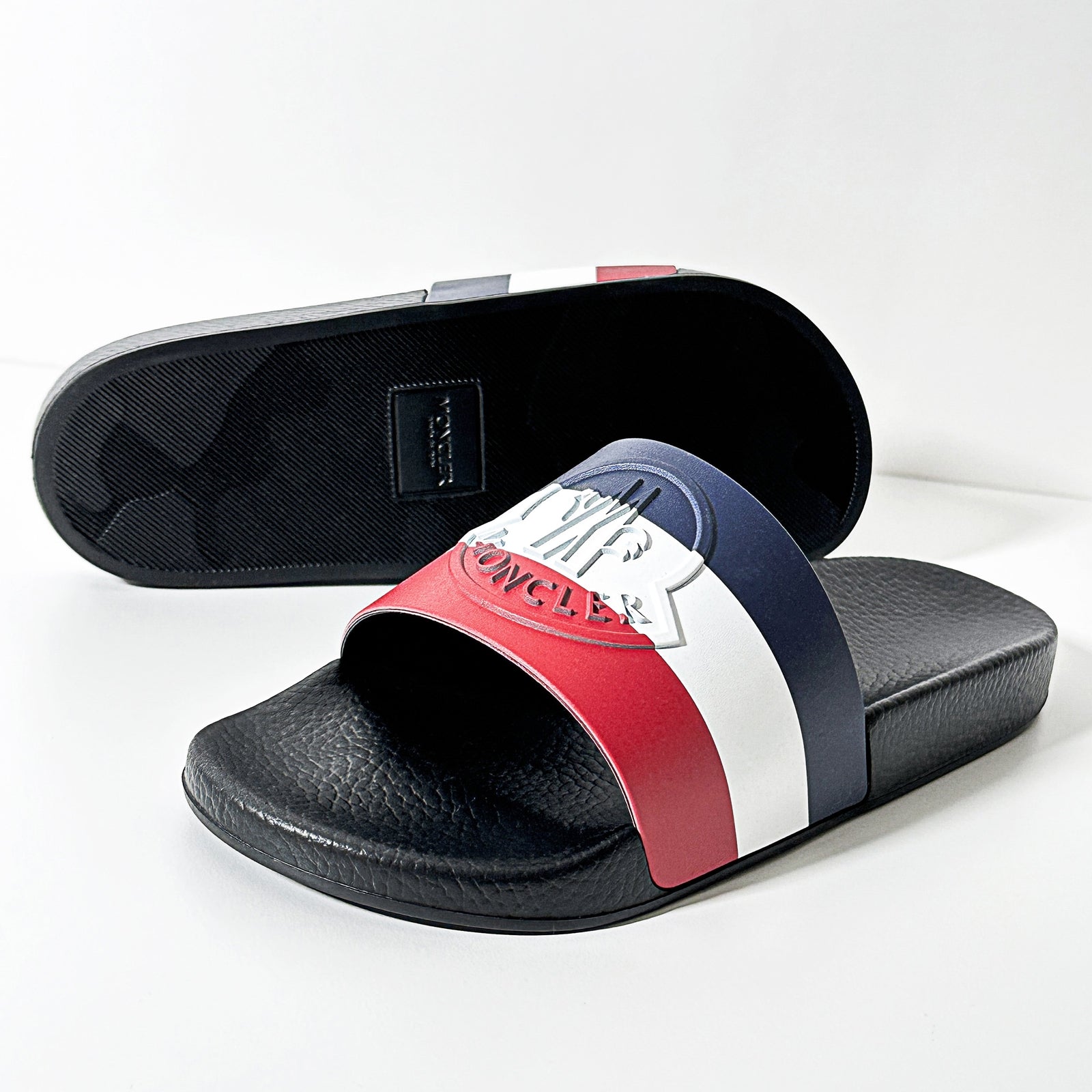 モンクレール MONCLER MONCLER BASILE トリコロール サンダル 4C0002001A49 ブラック メンズ （ブラック） ブラック
