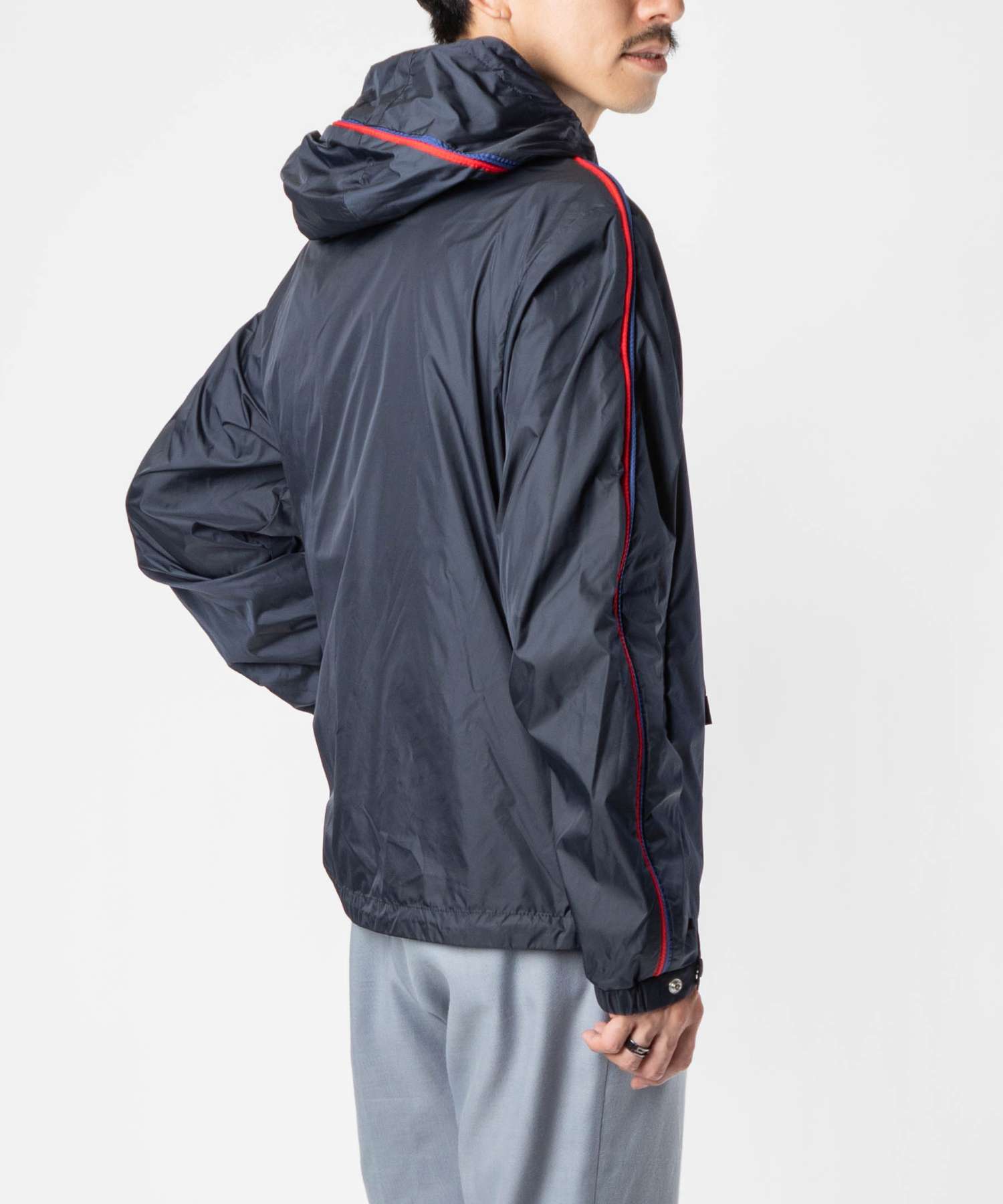 モンクレール ジャケット　ブルゾン　ルータス　サイズ1 美品 MONCLER (モンクレール) ワンポイント バイカラー フルジップ ブルゾン