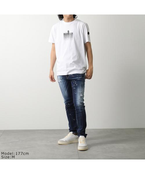 モンクレール MONCLER MONCLER Matt Black Tシャツ 8C00029 89A17 半袖 （001/ホワイト） 001/ホワイト