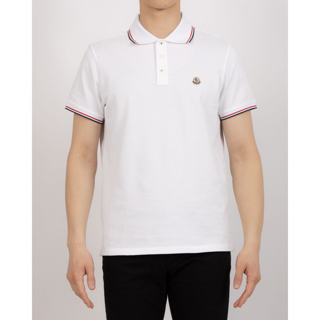 モンクレール MONCLER SS POLO ポロシャツ （ホワイト） ホワイト