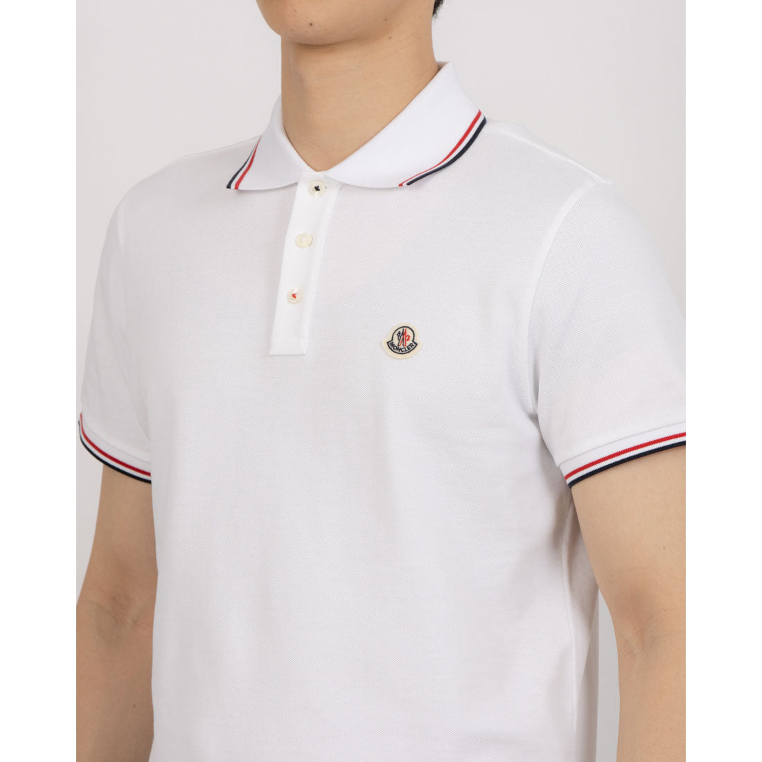モンクレール MONCLER SS POLO ポロシャツ （ホワイト） ホワイト