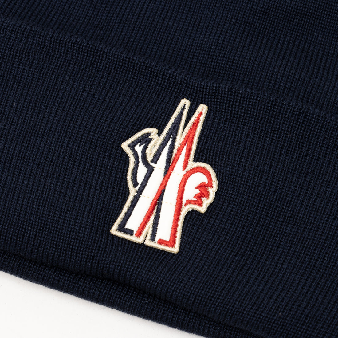 モンクレール MONCLER Wool Beanie ニット帽 （ネイビー） ネイビー