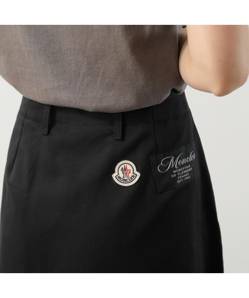 モンクレール MONCLER MONCLER スカート 2D00022 598WH コットン ミディ丈 （999/ブラック） 999/ブラック