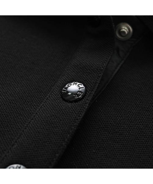モンクレール MONCLER MONCLER ポロシャツ 8A00004 84720 コットンピケ ロゴパッチ （999/ブラック） 999/ブラック