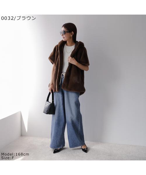 モニーレ MONILE MONiLE ファーベスト 040237 フェイクファー フード （0011/グレー） 0011/グレー