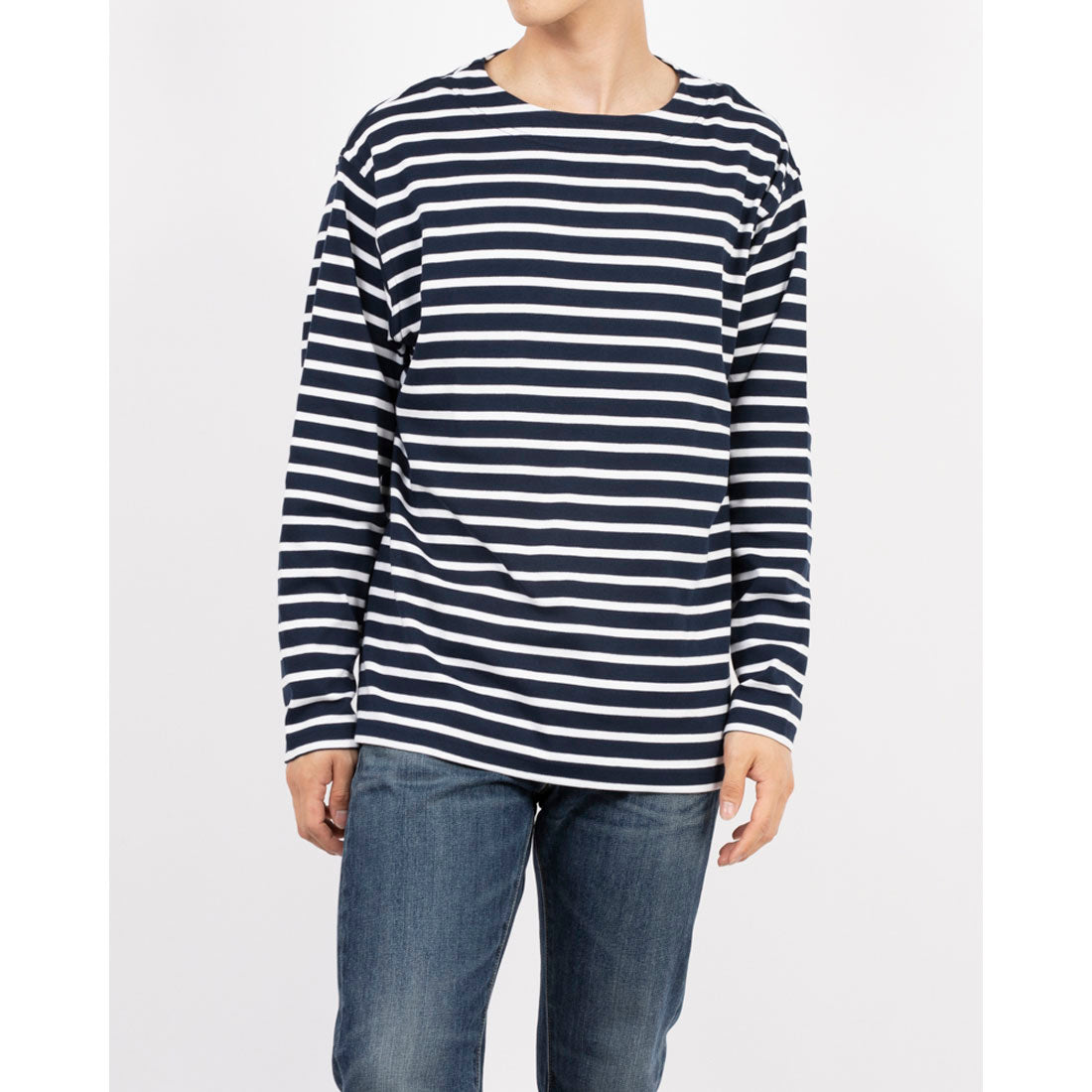 モダス modAS modAS BASQUES SHIRTS （ネイビー×ホワイト） ネイビー×ホワイト