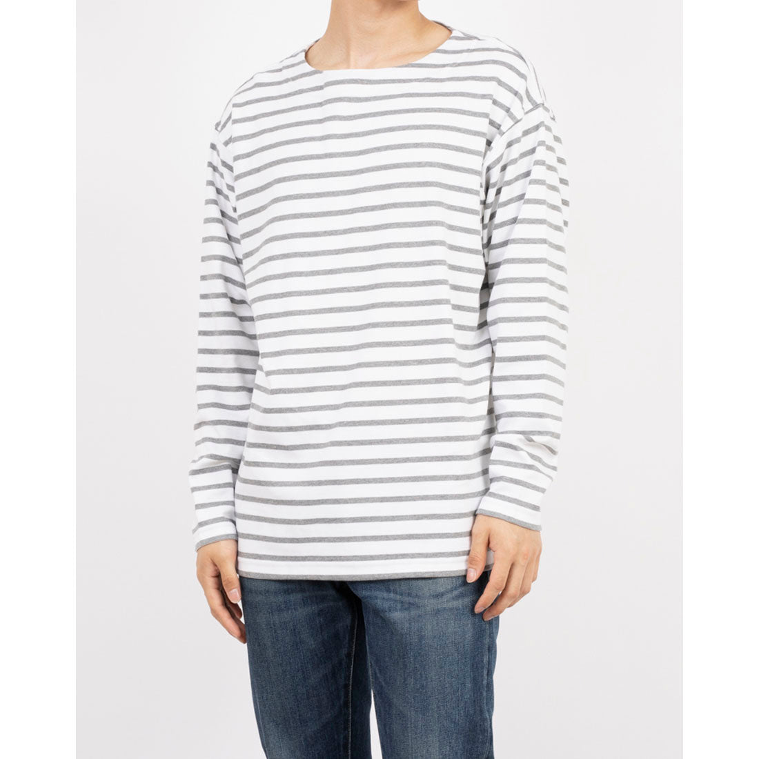モダス modAS modAS BASQUES SHIRTS （ホワイト×グレー） ホワイト×グレー