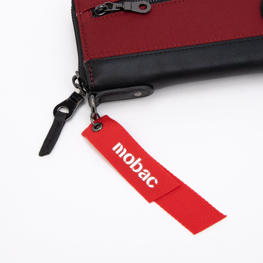 モバック mobac ワッペン ラウンドファスナー 長財布（ワインレッド） ワインレッド