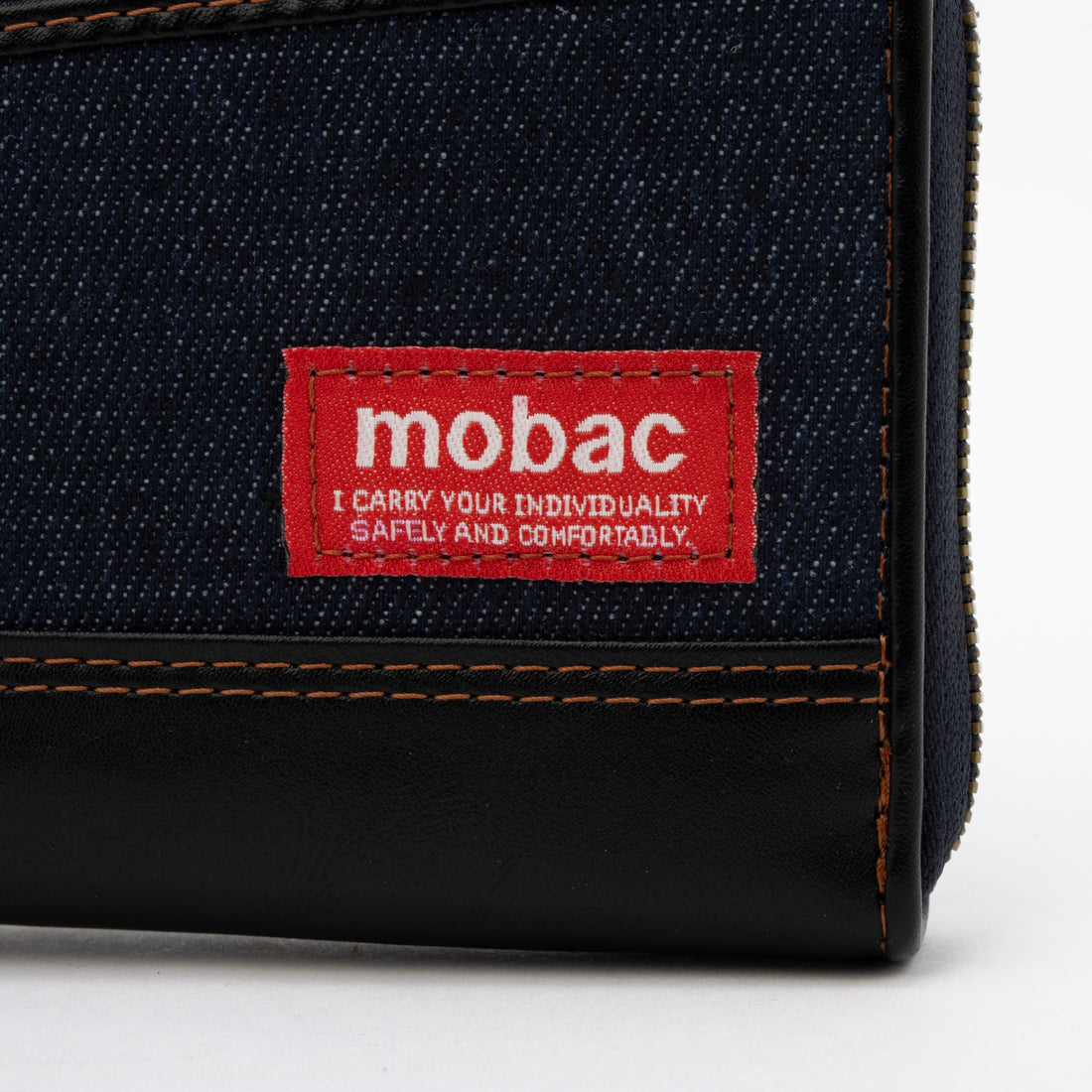 モバック mobac 財布 メンズ 長財布 ラウンドファスナー デニム D管 大容量 人気 （ネイビー） ネイビー