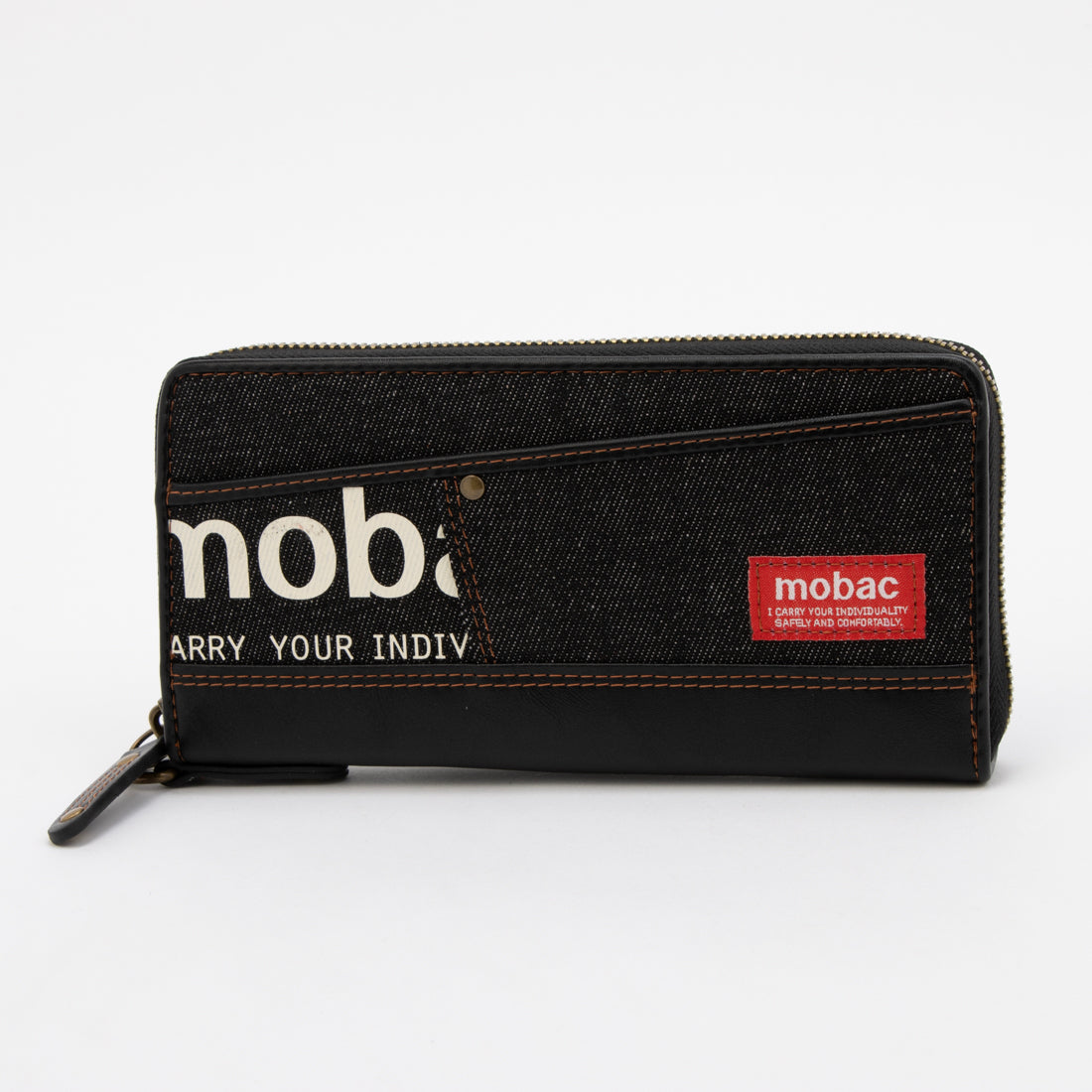 モバック mobac 財布 メンズ 長財布 ラウンドファスナー デニム D管 大容量 人気 （柄1） 柄1