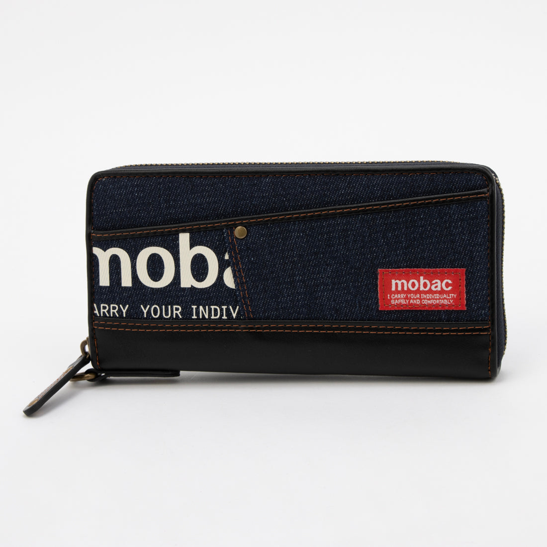モバック mobac 財布 メンズ 長財布 ラウンドファスナー デニム D管 大容量 人気 （柄2） 柄2