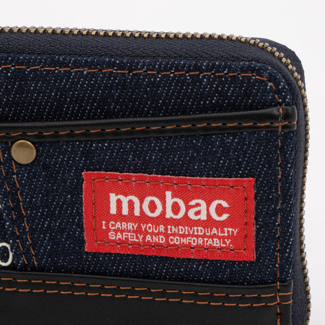 モバック mobac 小銭入れ メンズ パスケース 定期入れ L字ファスナー 財布 デニム 大容量 人気 （柄2） 柄2