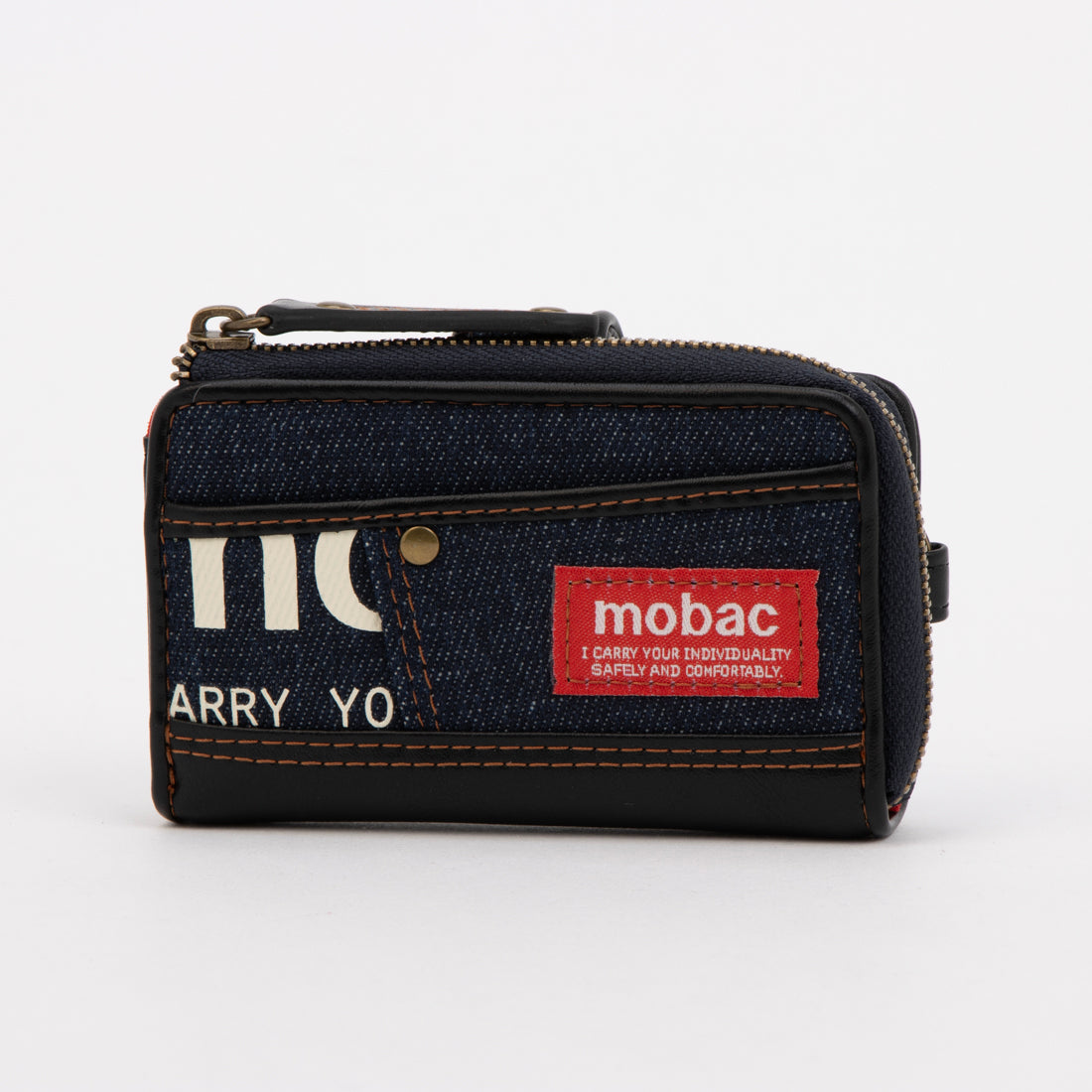 モバック mobac キーケース メンズ 小銭入れ 小銭入れ一体型 デニム L字ファスナー ジッパー （柄2） 柄2