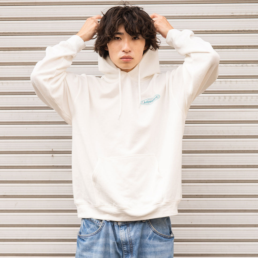 モディッシュガゼ MODISH GAZE 裏毛 長袖 BIG プルパーカー Adventure