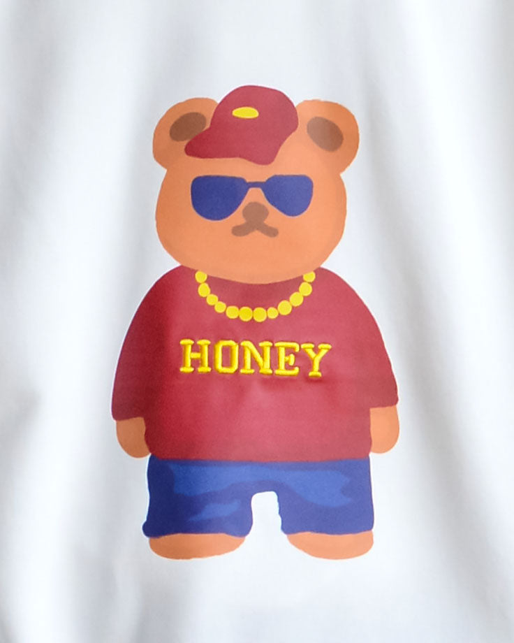 モディッシュガゼ MODISH GAZE BEARプリントスウェット