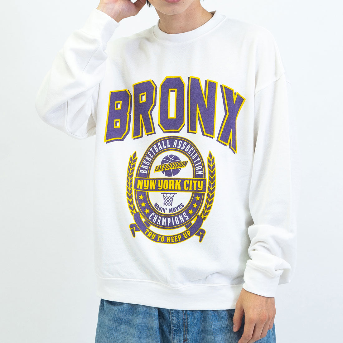 モディッシュガゼ MODISH GAZE BRONXエンブレムロゴスウェット