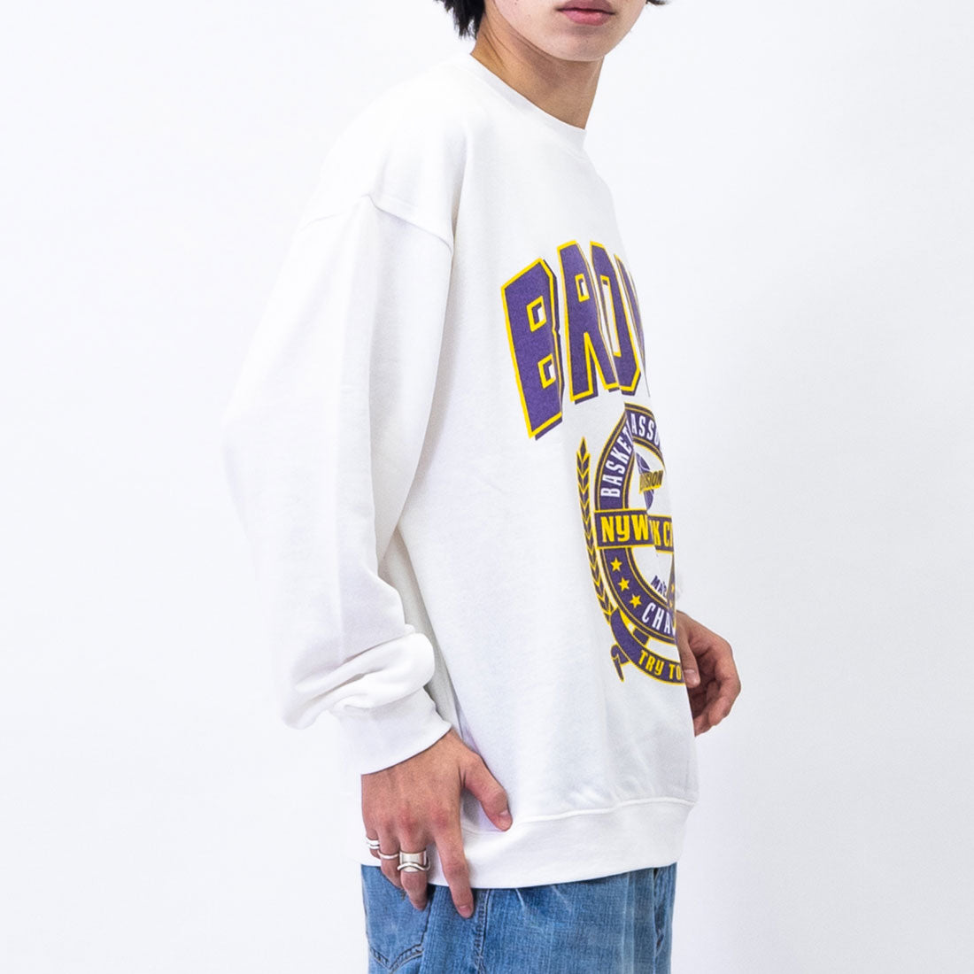 モディッシュガゼ MODISH GAZE BRONXエンブレムロゴスウェット