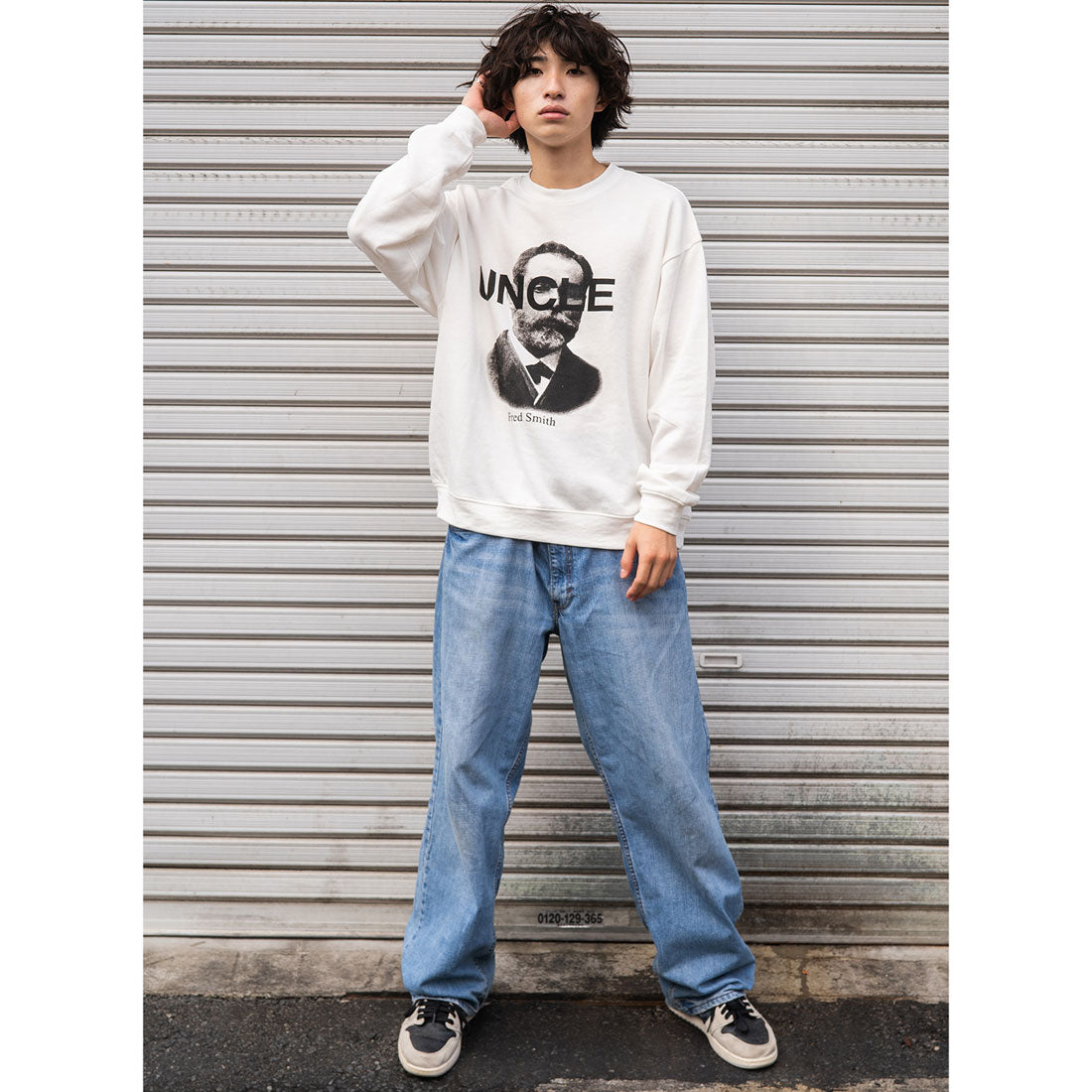 モディッシュガゼ MODISH GAZE 裏毛 クルーネック 長袖 BIG スウェット UNCLE