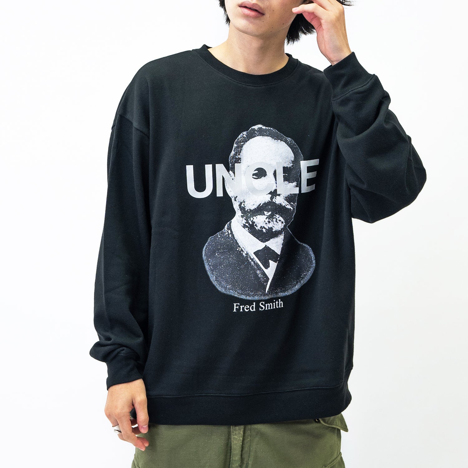 モディッシュガゼ MODISH GAZE 裏毛 クルーネック 長袖 BIG スウェット UNCLE