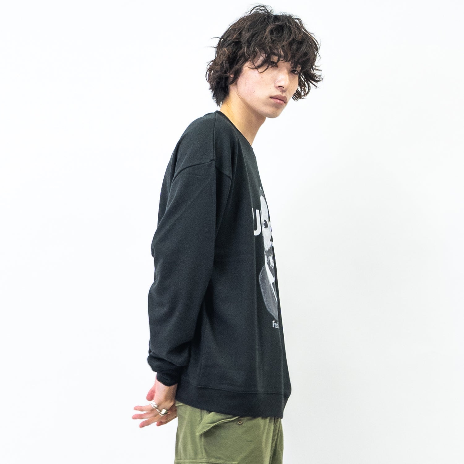 モディッシュガゼ MODISH GAZE 裏毛 クルーネック 長袖 BIG スウェット UNCLE