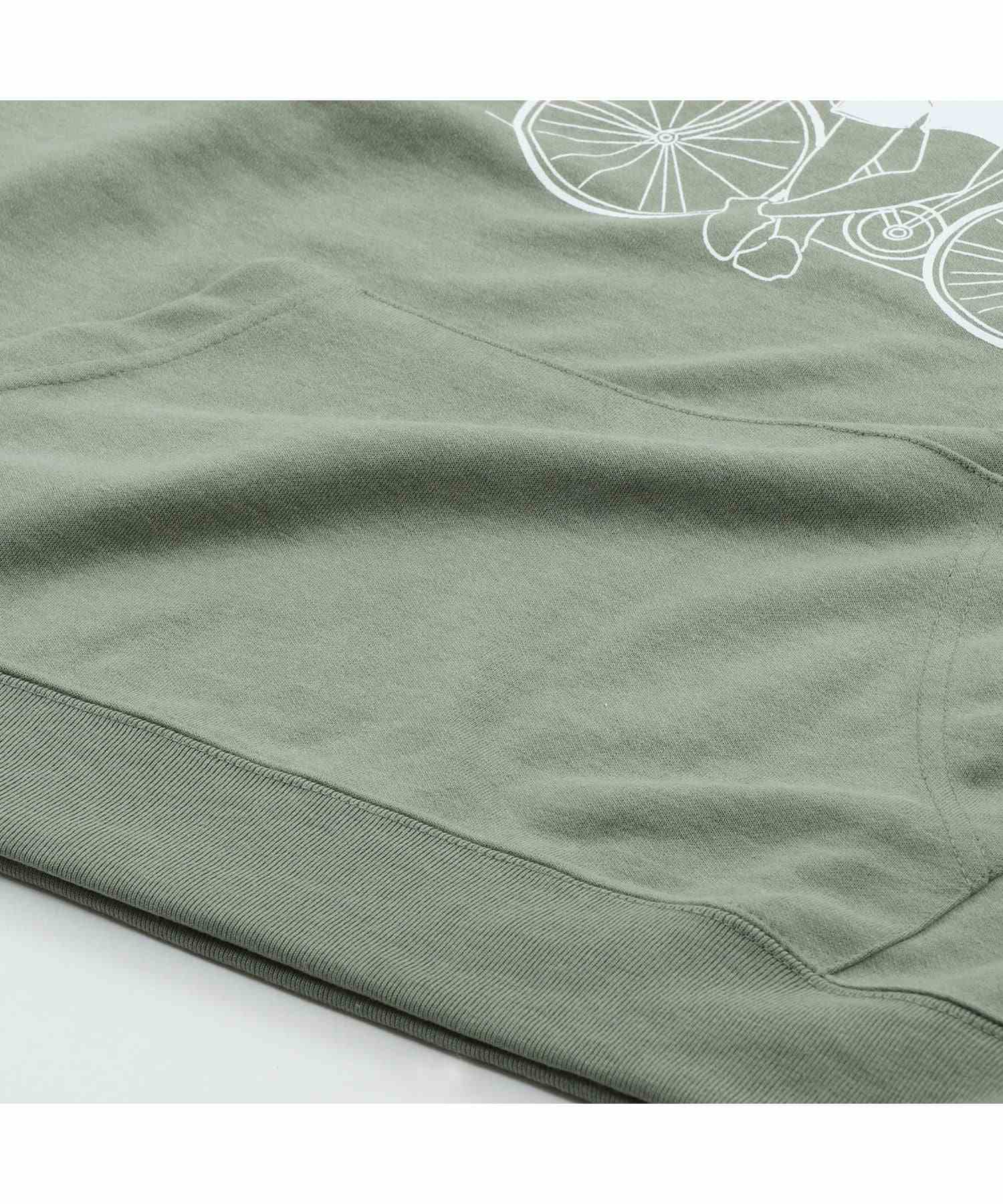 MODISH GAZE T/C PONCH Loose Line Drawing Print Pullover Parker