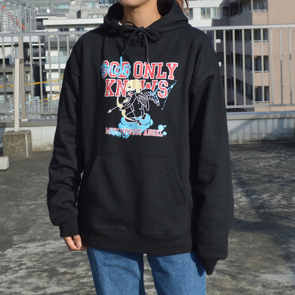 モディッシュガゼ MODISH GAZE 裏毛 長袖 プルパーカー 天使