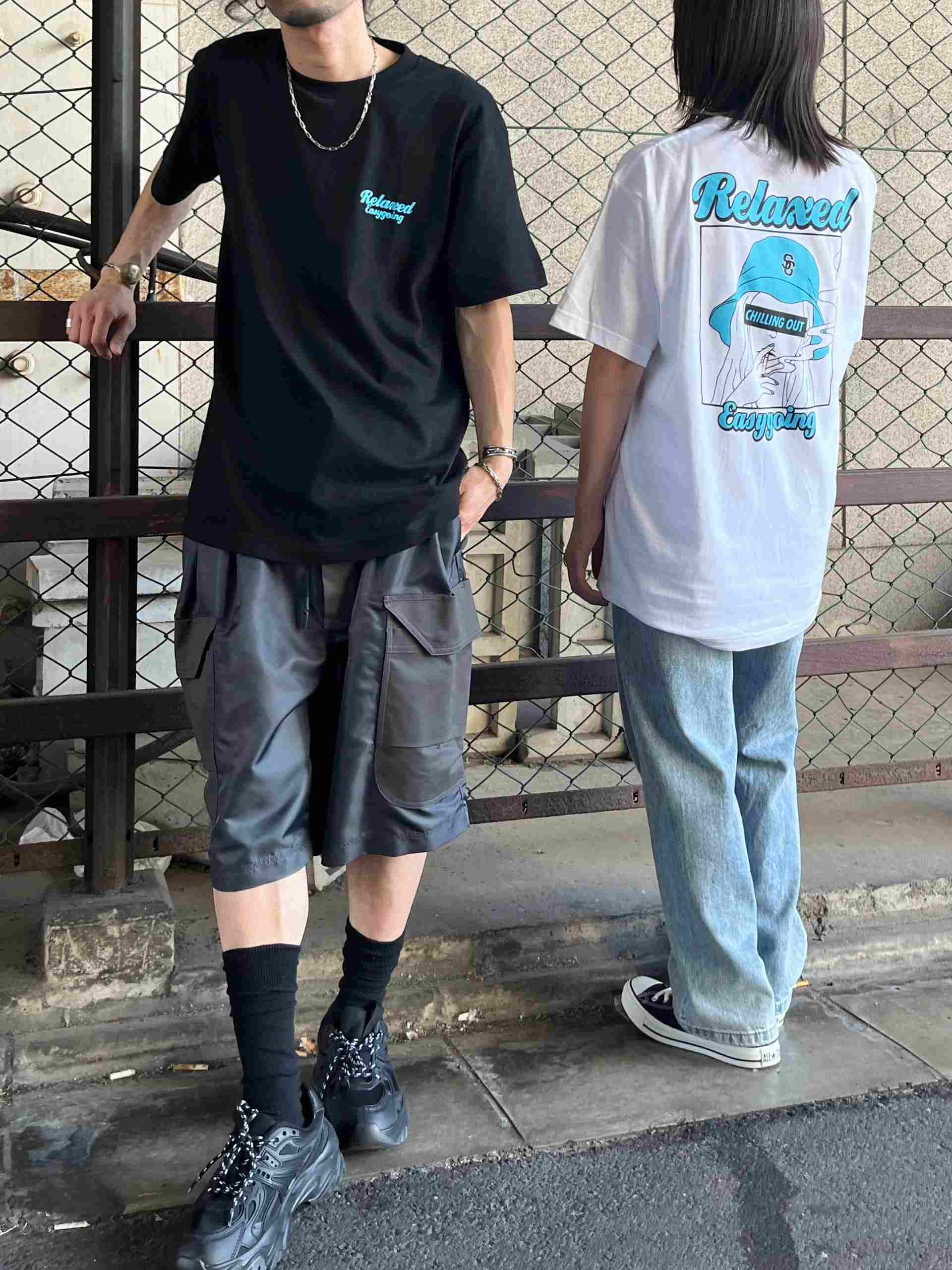 モディッシュガゼ MODISH GAZE スモーキングガールRelaxed半袖Tシャツ