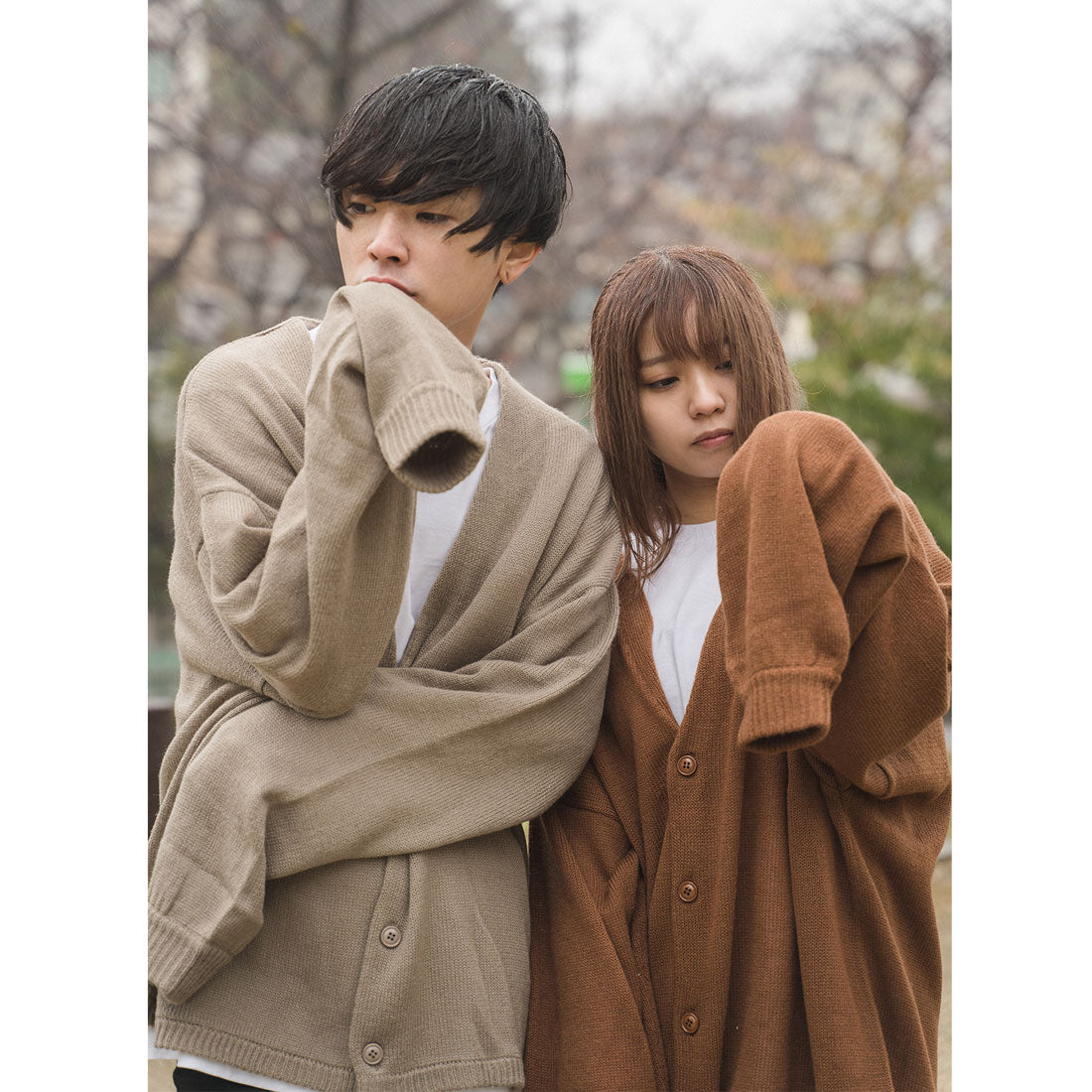 モディッシュガゼ MODISH GAZE ソフトタッチ オーバーサイズ ニット カーディガン ボレロ
