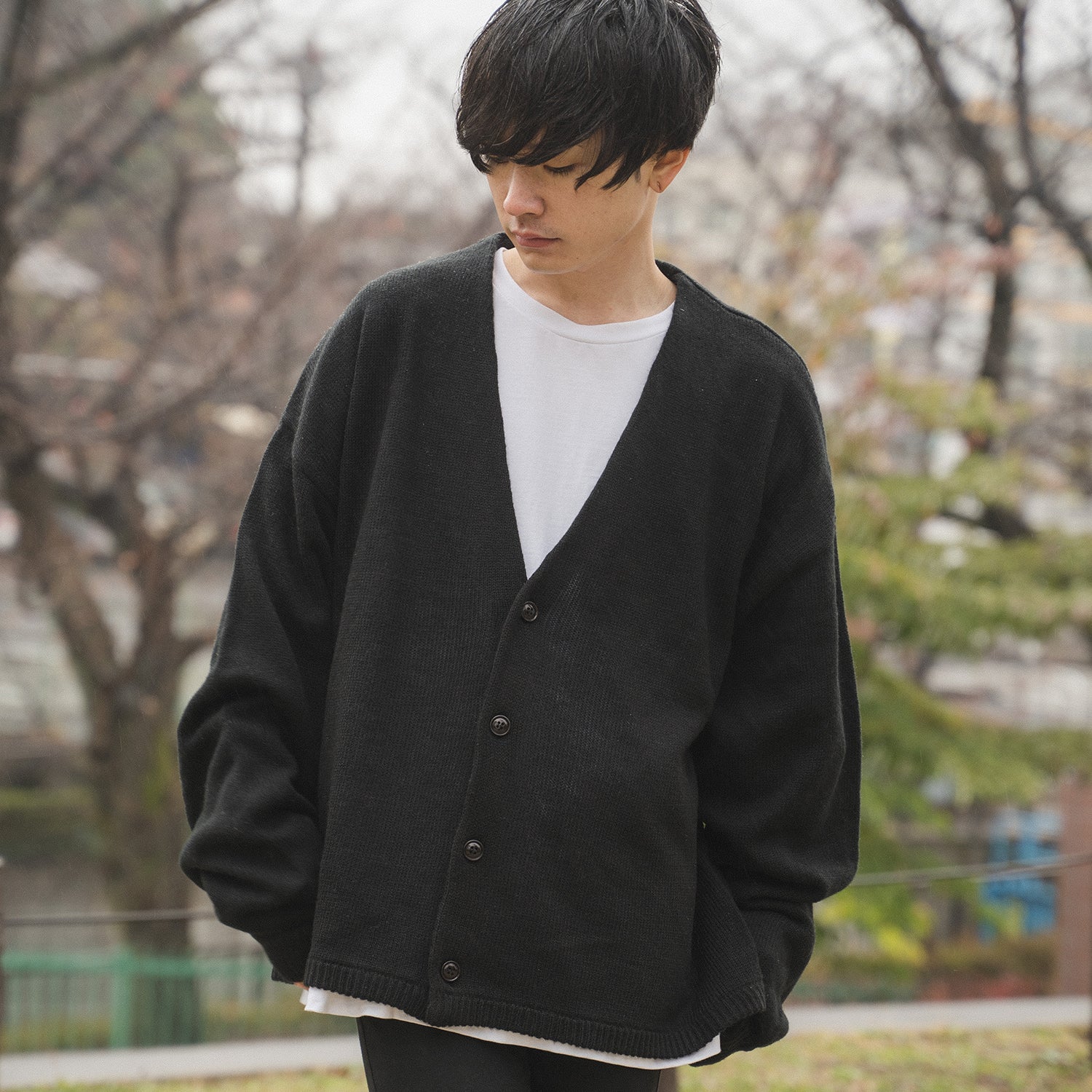 モディッシュガゼ MODISH GAZE ソフトタッチ オーバーサイズ ニット カーディガン ボレロ
