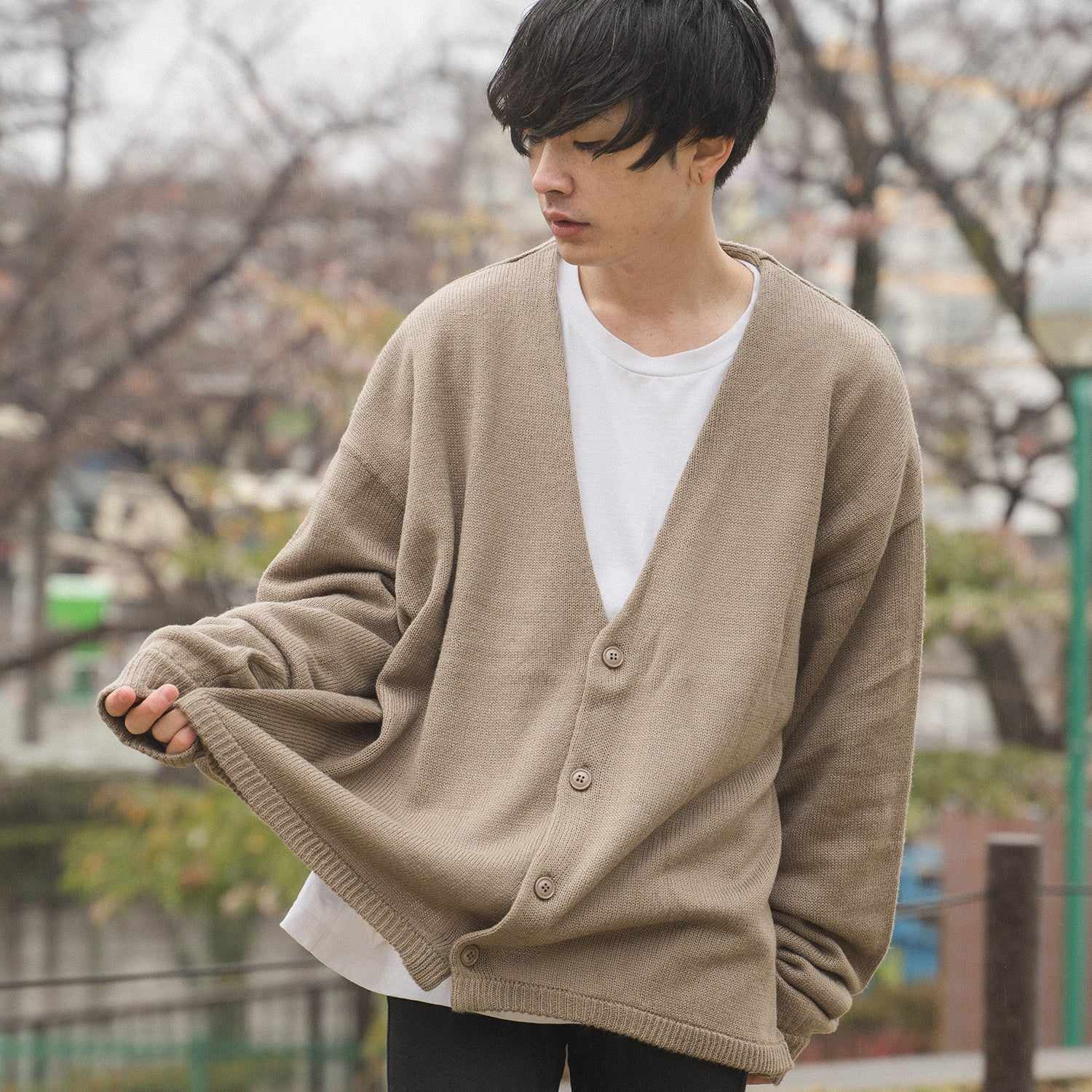 モディッシュガゼ MODISH GAZE ソフトタッチ オーバーサイズ ニット カーディガン ボレロ