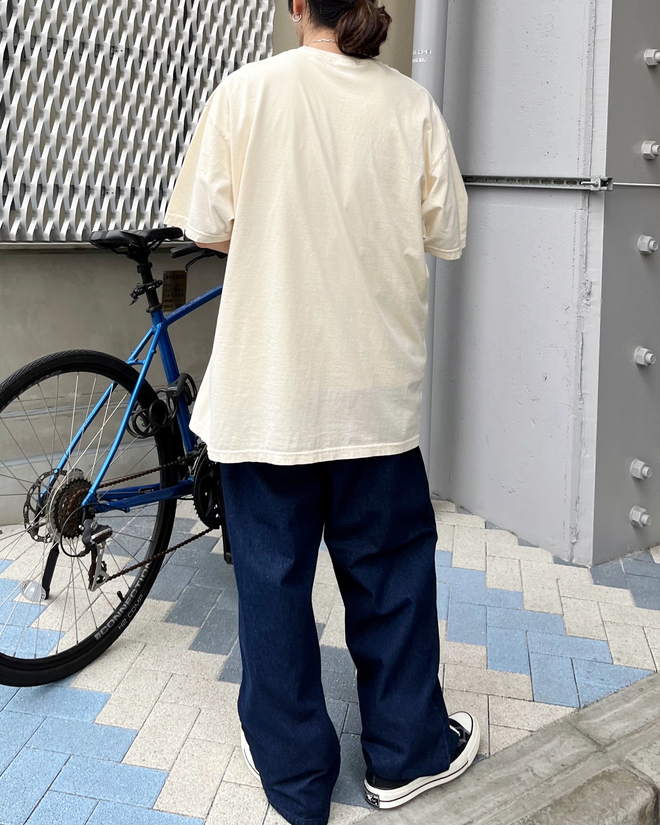 MODISH GAZE BACK TO NATURE Pigment Process Big Silhouette T-Shirt