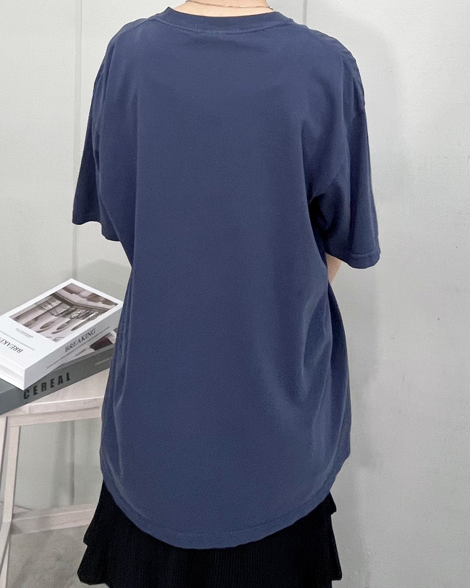 MODISH GAZE BACK TO NATURE Pigment Process Big Silhouette T-Shirt