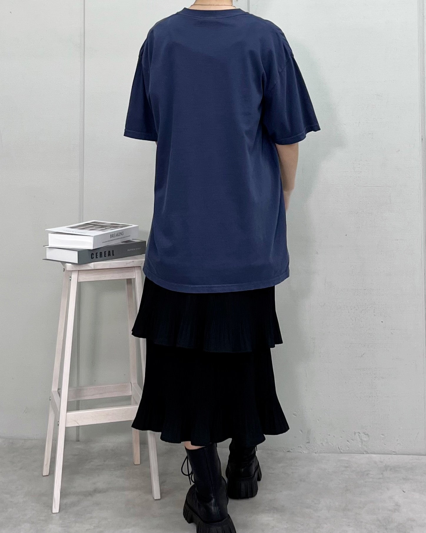 MODISH GAZE BACK TO NATURE Pigment Process Big Silhouette T-Shirt
