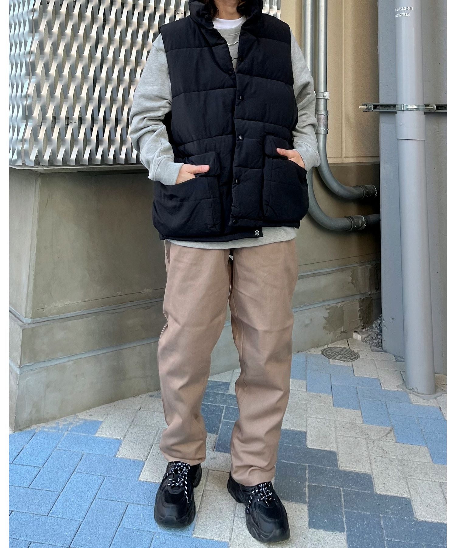モディッシュガゼ MODISH GAZE リップストップ中綿ベスト