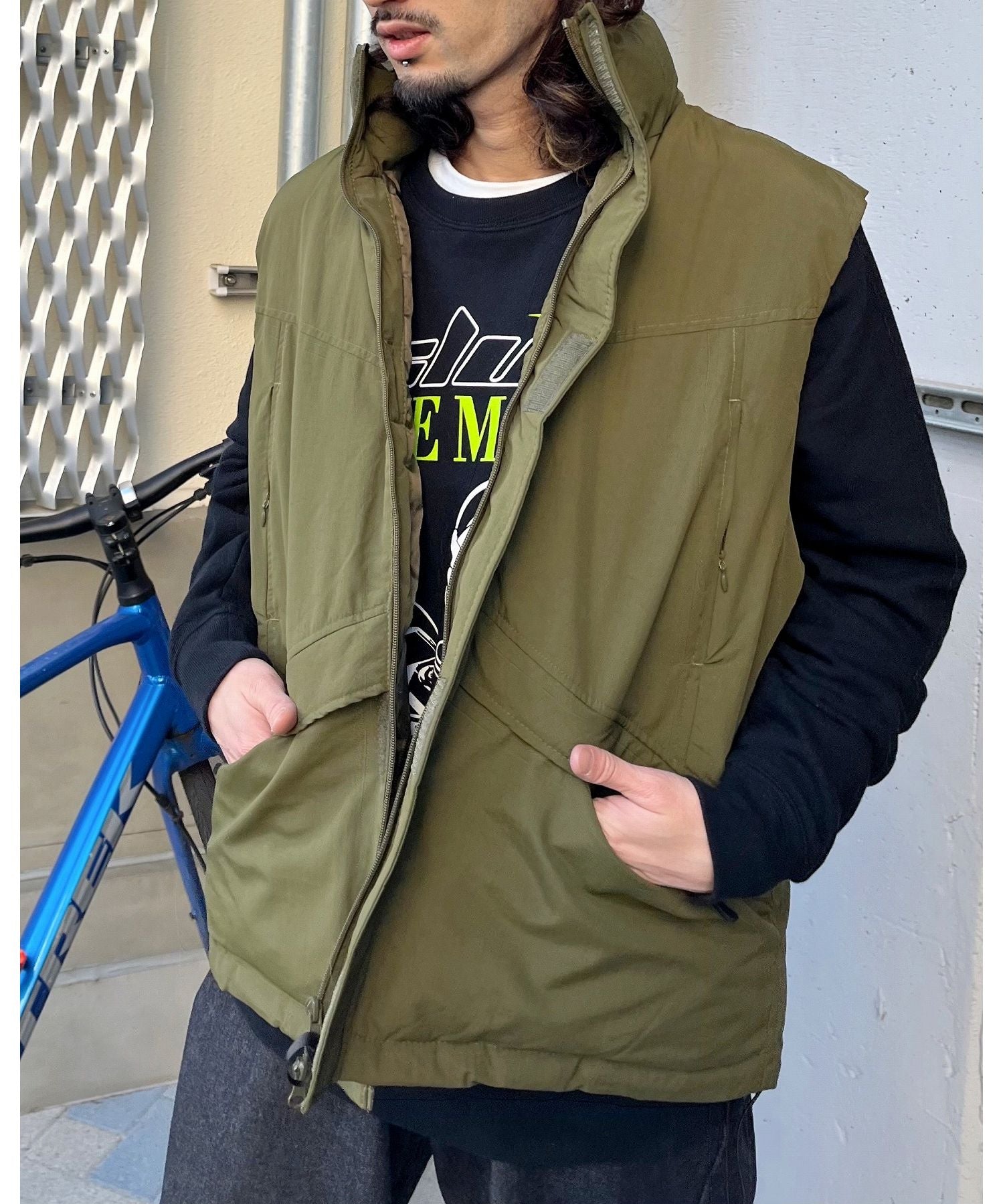 MODISH GAZE Nylon Washer Padded Military Vest