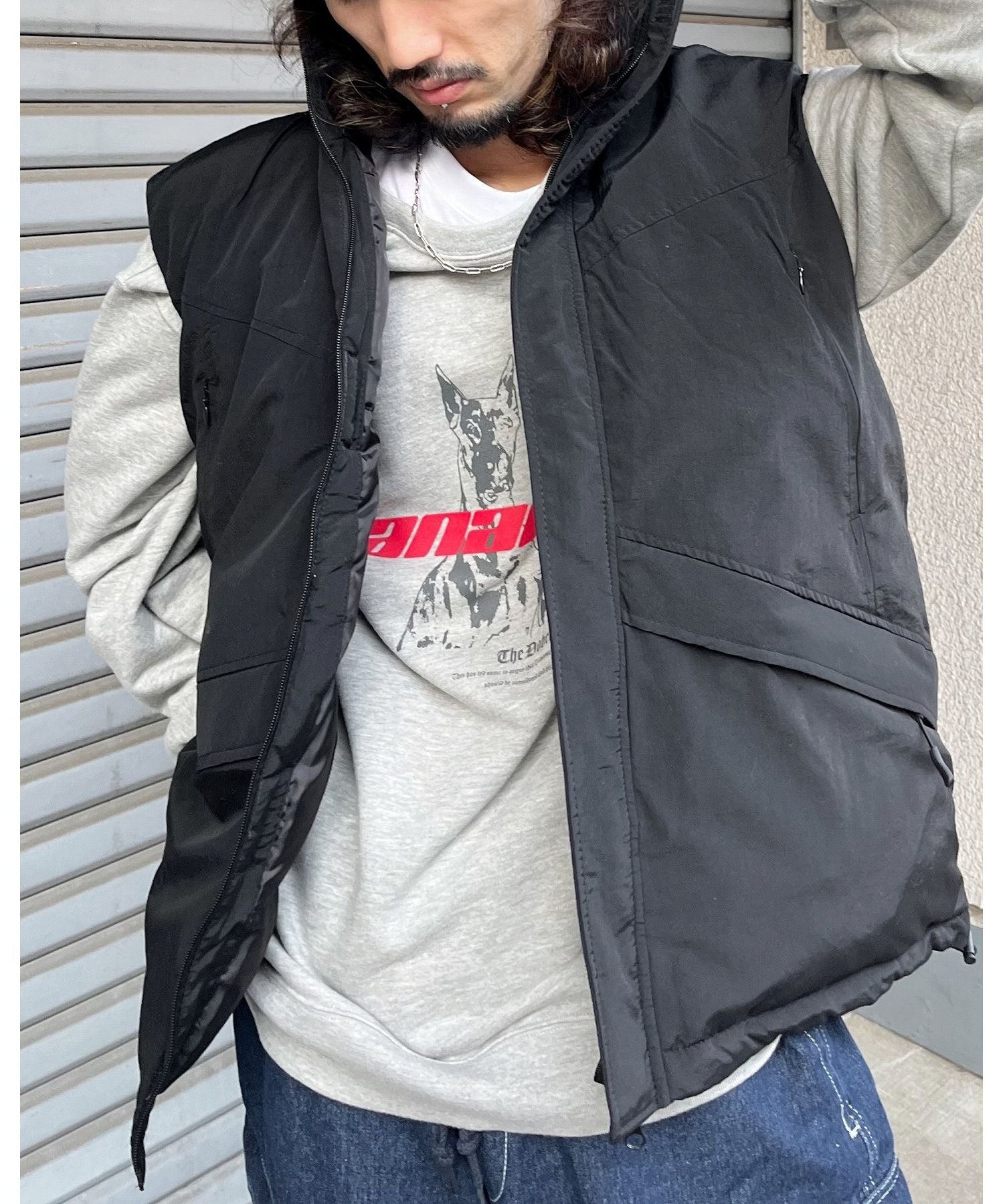 MODISH GAZE Nylon Washer Padded Military Vest