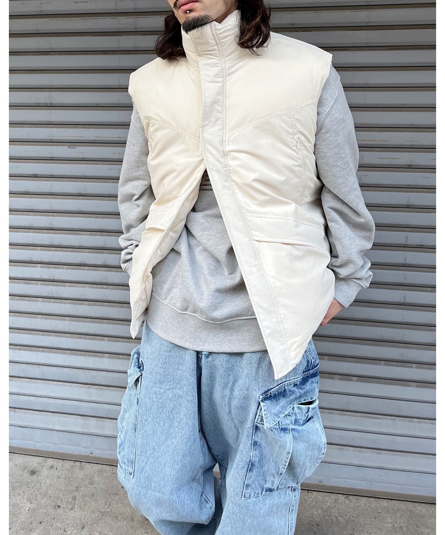 MODISH GAZE Nylon Washer Padded Military Vest