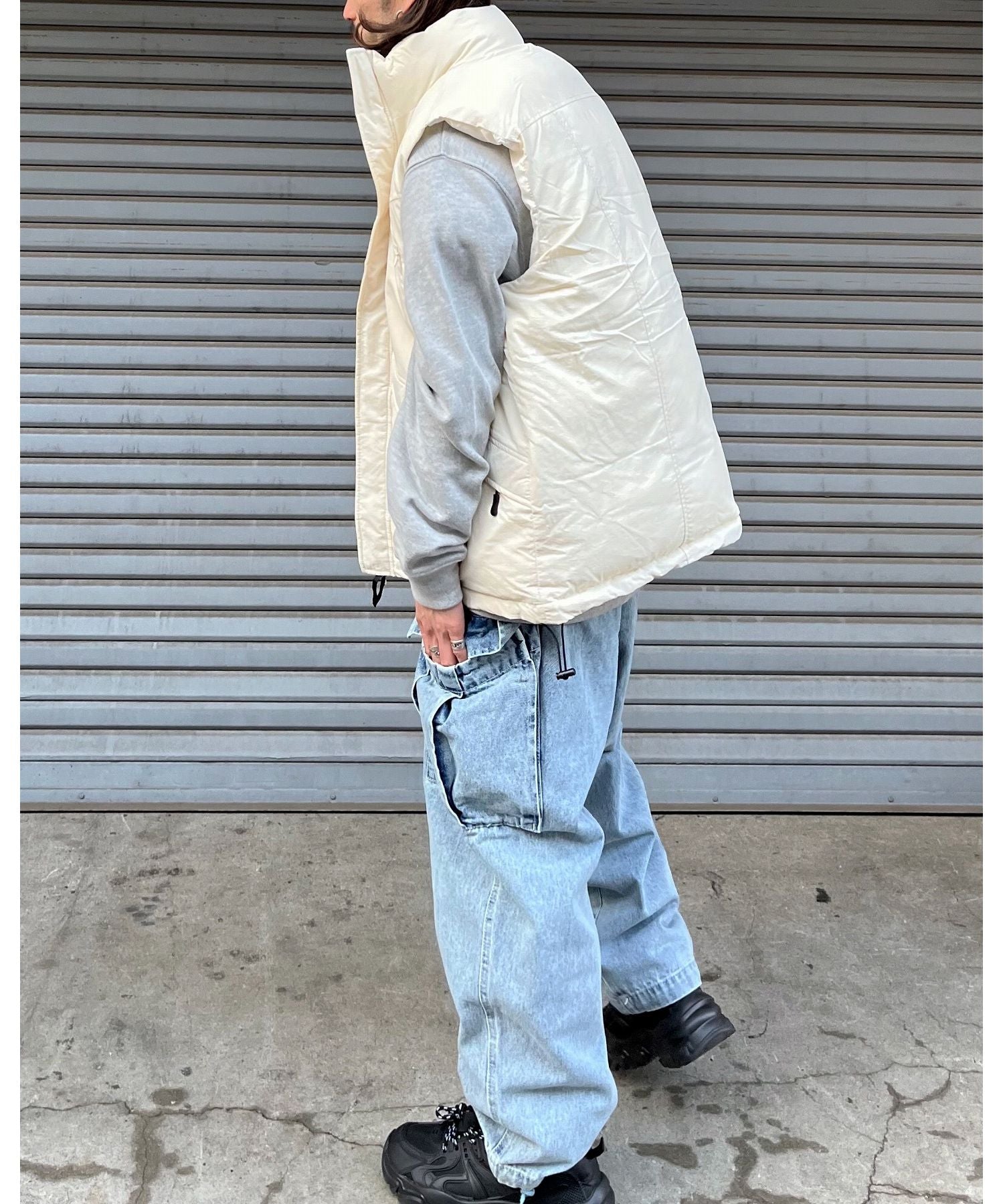 MODISH GAZE Nylon Washer Padded Military Vest