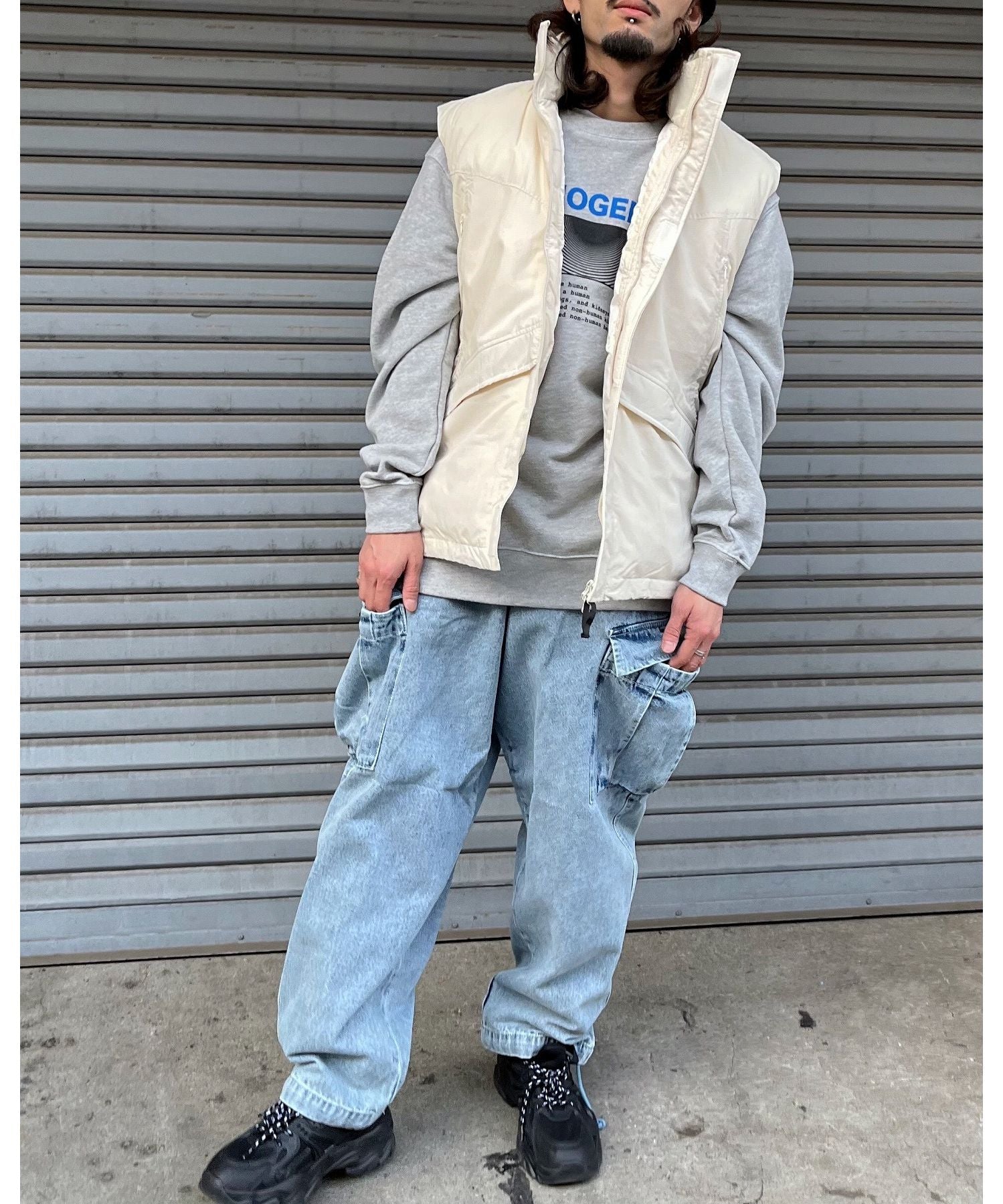 MODISH GAZE Nylon Washer Padded Military Vest
