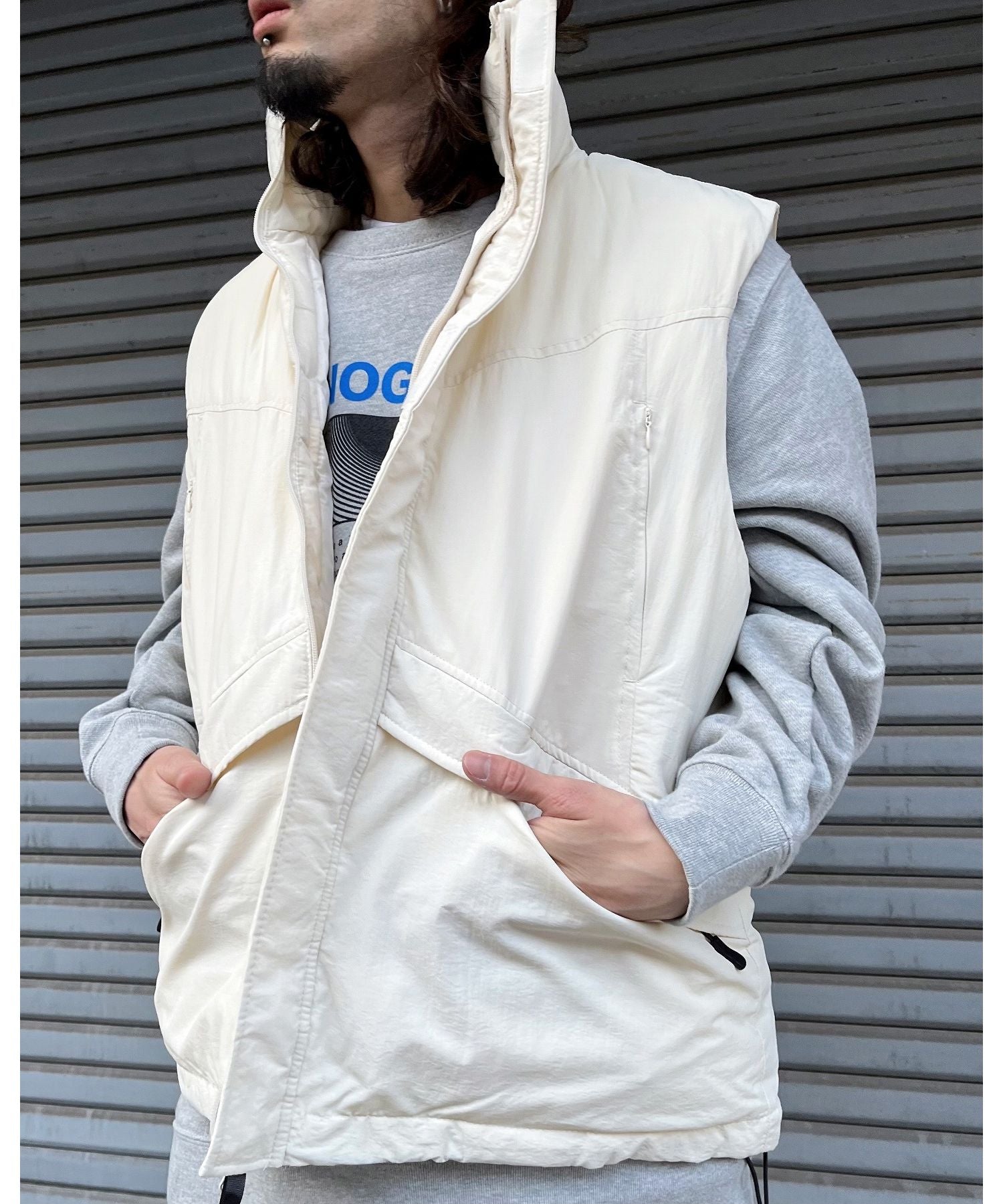 MODISH GAZE Nylon Washer Padded Military Vest