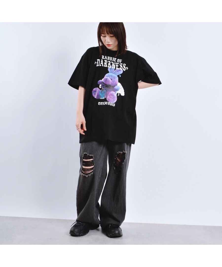 モディッシュガゼ MODISH GAZE アニマルプリントTシャツ ラビット RABBIT