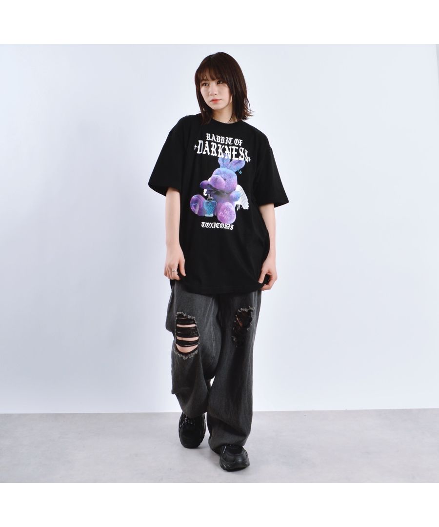 モディッシュガゼ MODISH GAZE アニマルプリントTシャツ ラビット RABBIT