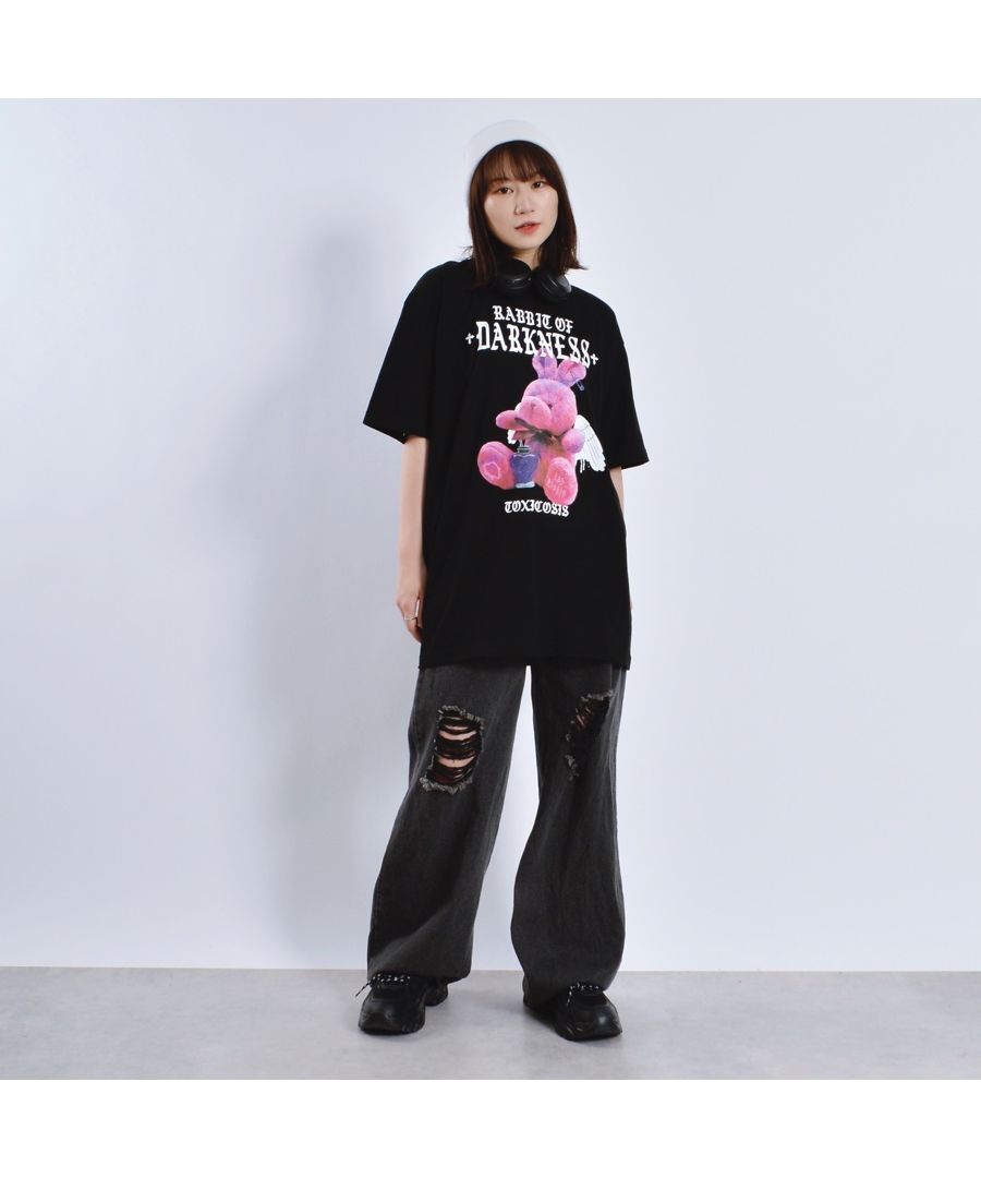 モディッシュガゼ MODISH GAZE アニマルプリントTシャツ ラビット RABBIT