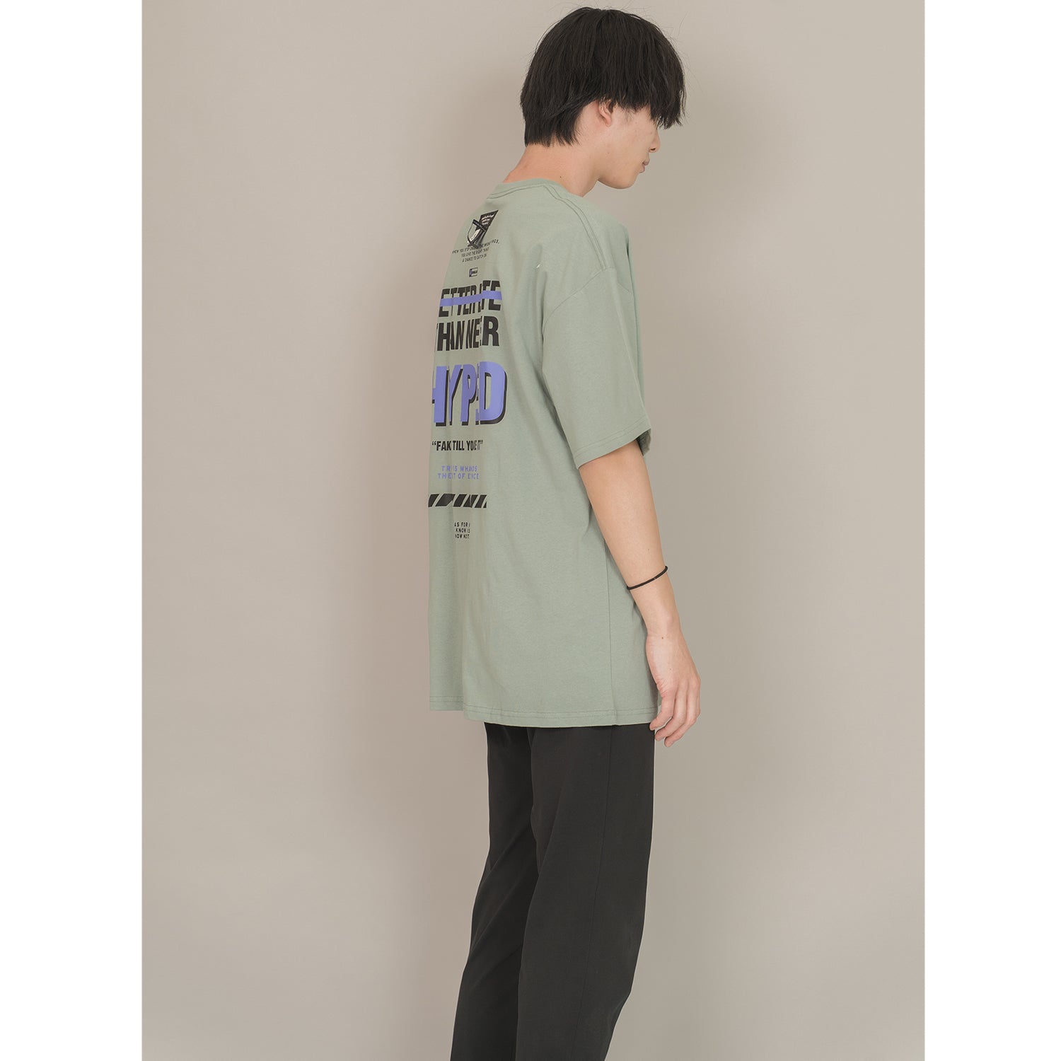 モディッシュガゼ MODISH GAZE メッシュポケットバックプリントTシャツ （ミント） ミント