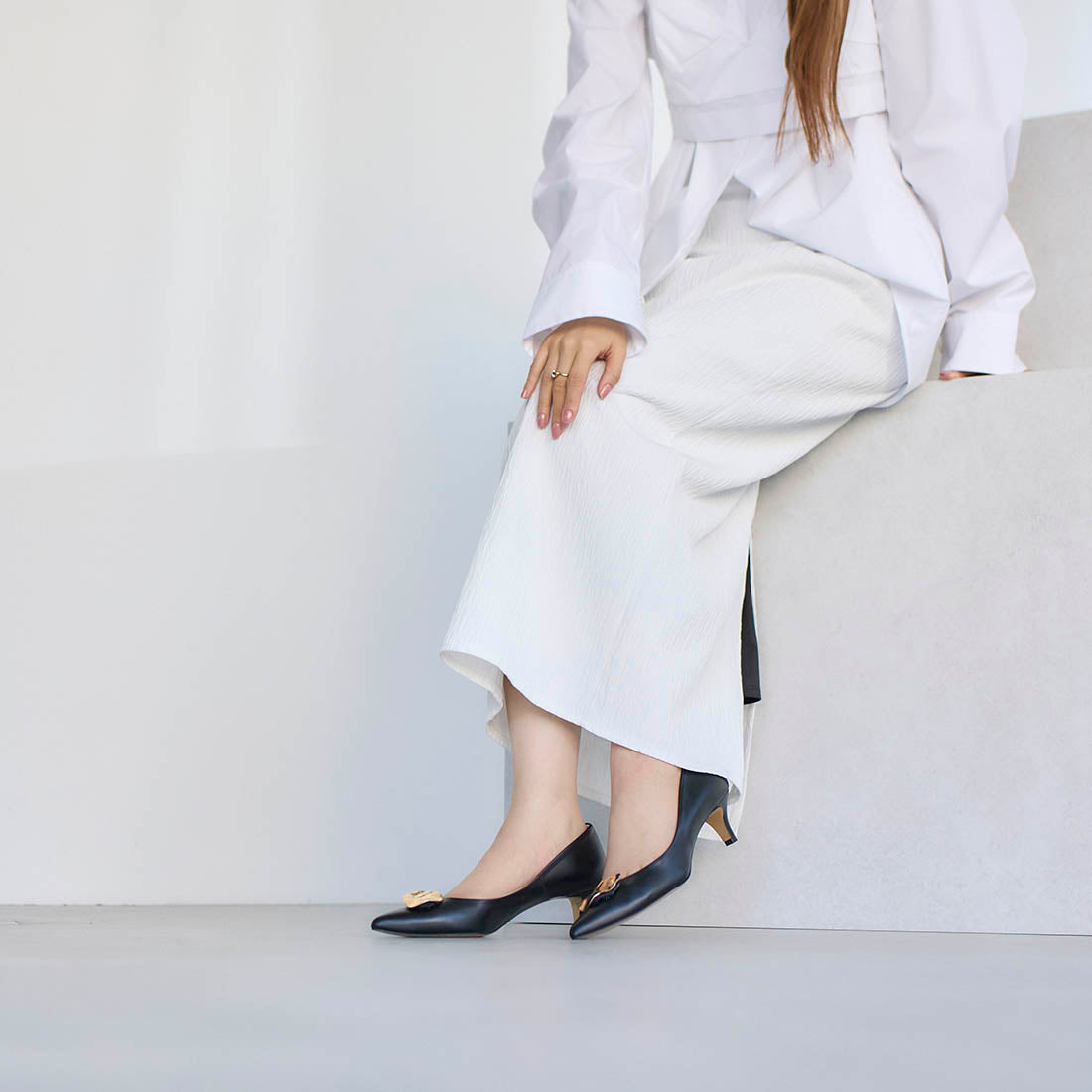 モード エ ジャコモ カリーノ MODE ET JACOMO carino メタルパーツパンプス