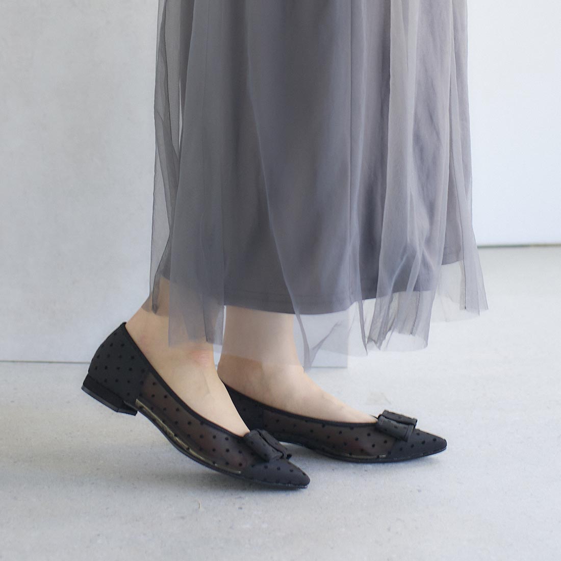 Mode et Jacomo Carino Dot Tulle Pumps