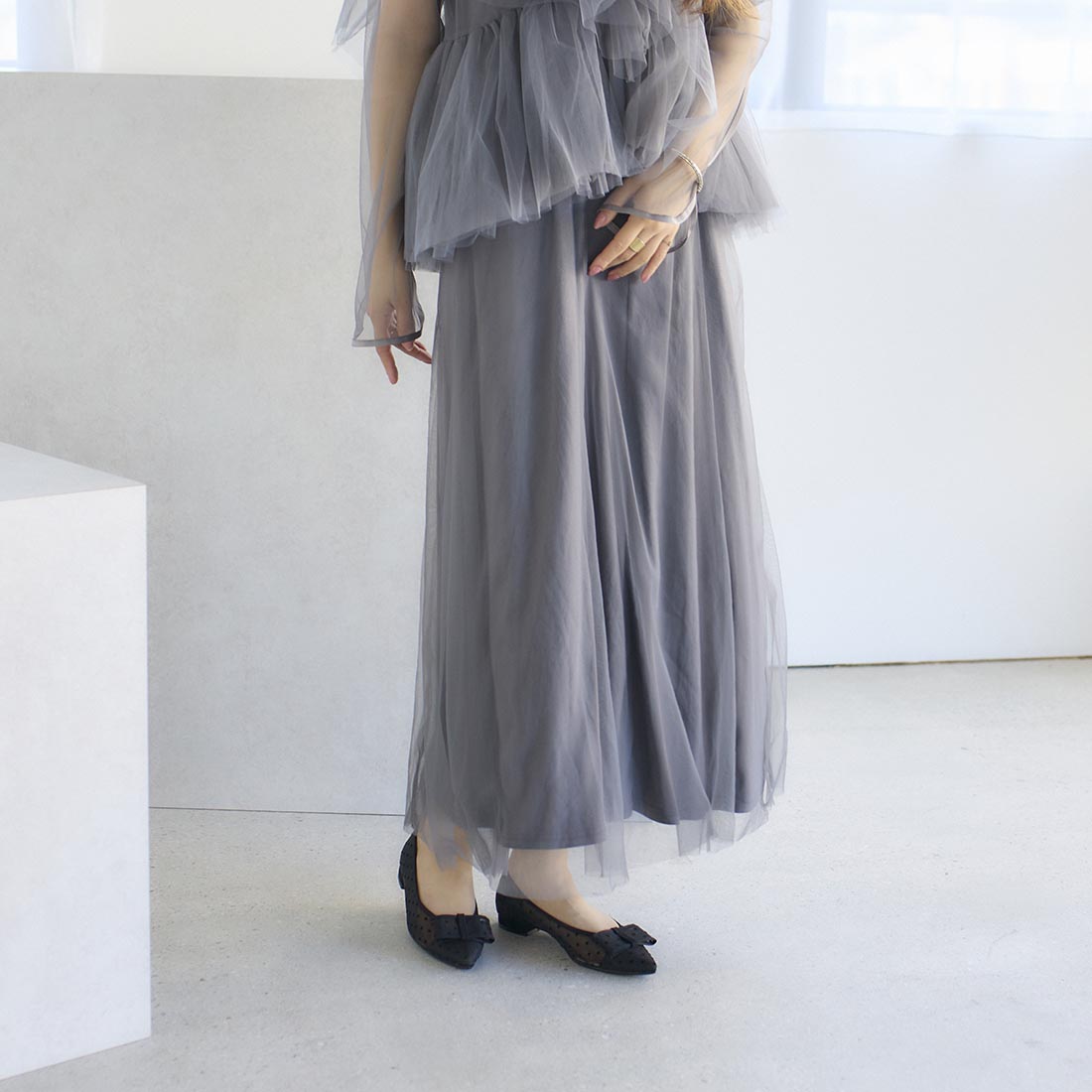 Mode et Jacomo Carino Dot Tulle Pumps