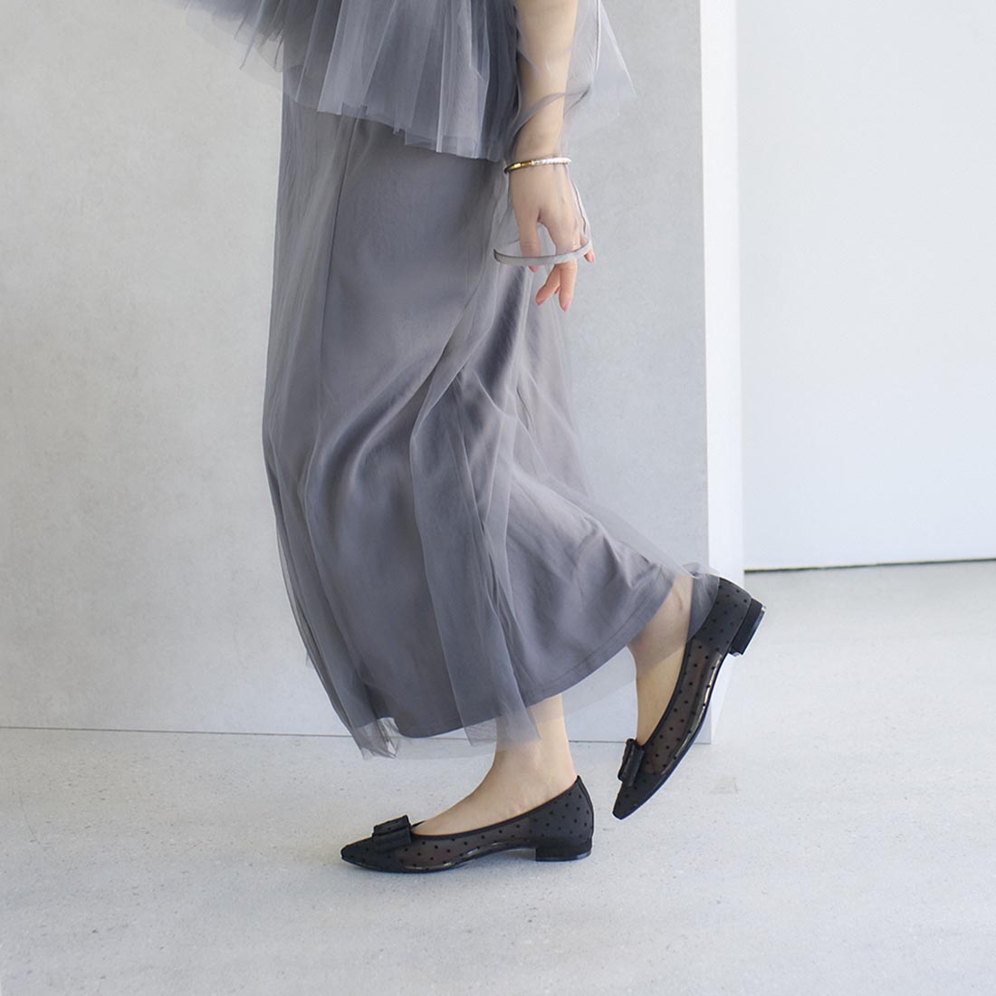 Mode et Jacomo Carino Dot Tulle Pumps