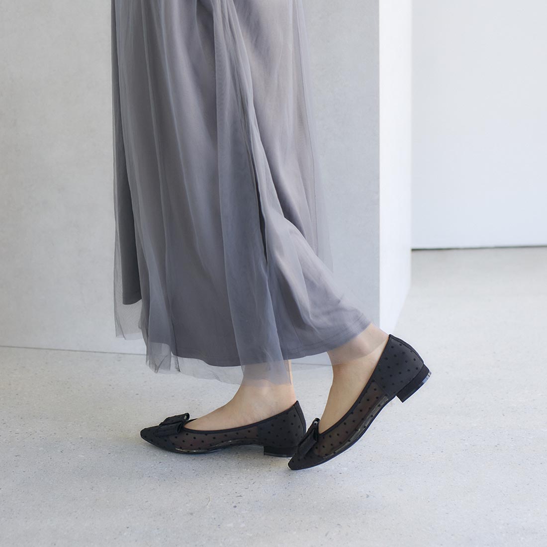 Mode et Jacomo Carino Dot Tulle Pumps